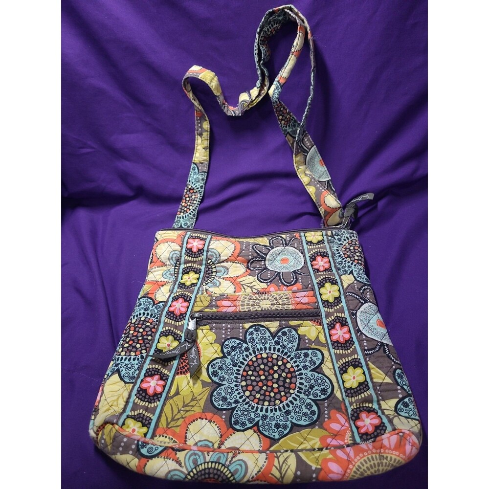 Vera Bradley Hipster Crossbody Bag in Flower Shower Retired Print